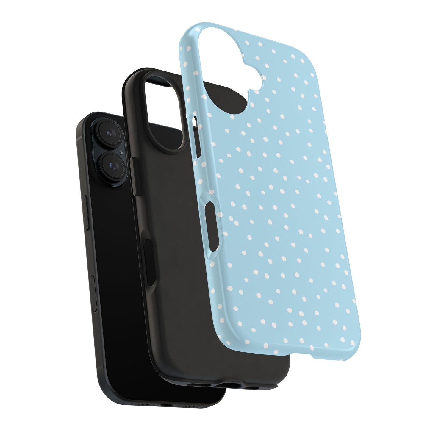 Dinky Dots Aqua / White Phone Case