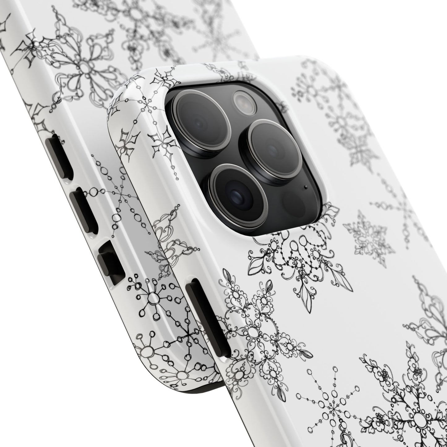 Random Flakes White Phone Case
