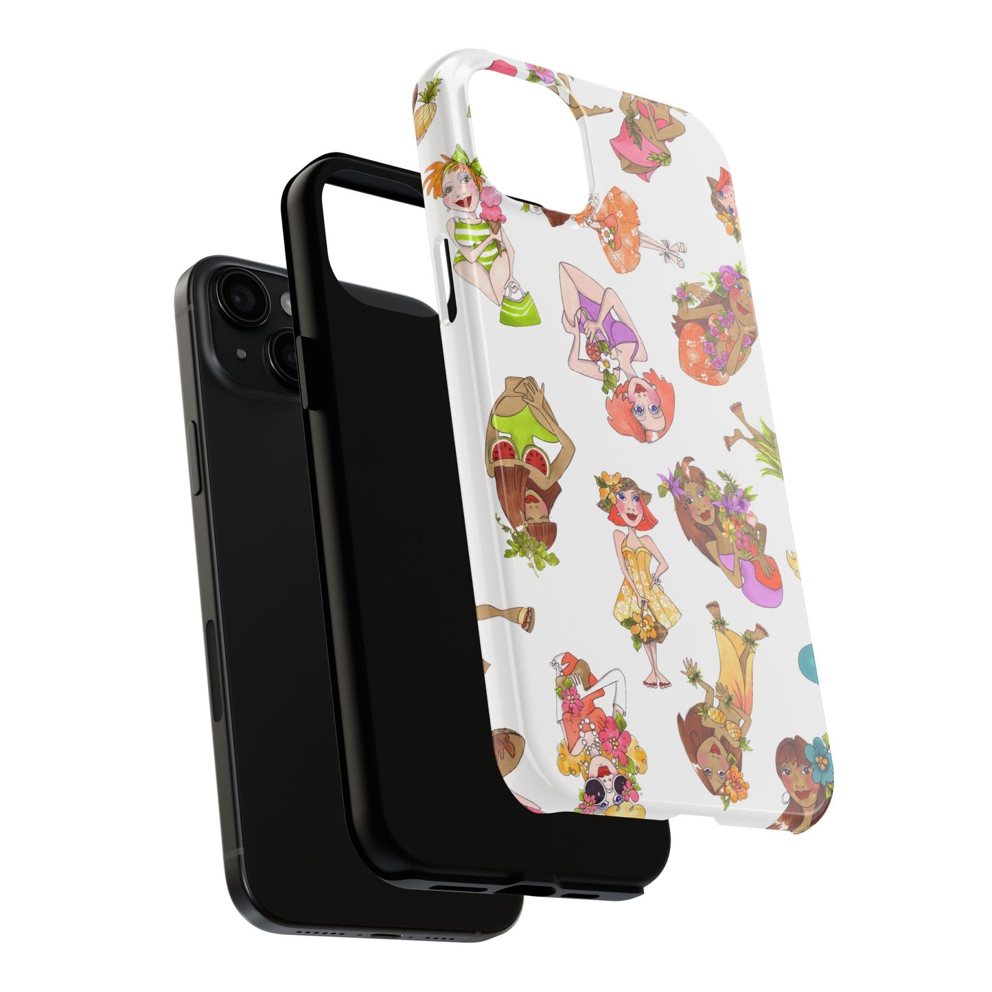 Island Toss White Phone Case