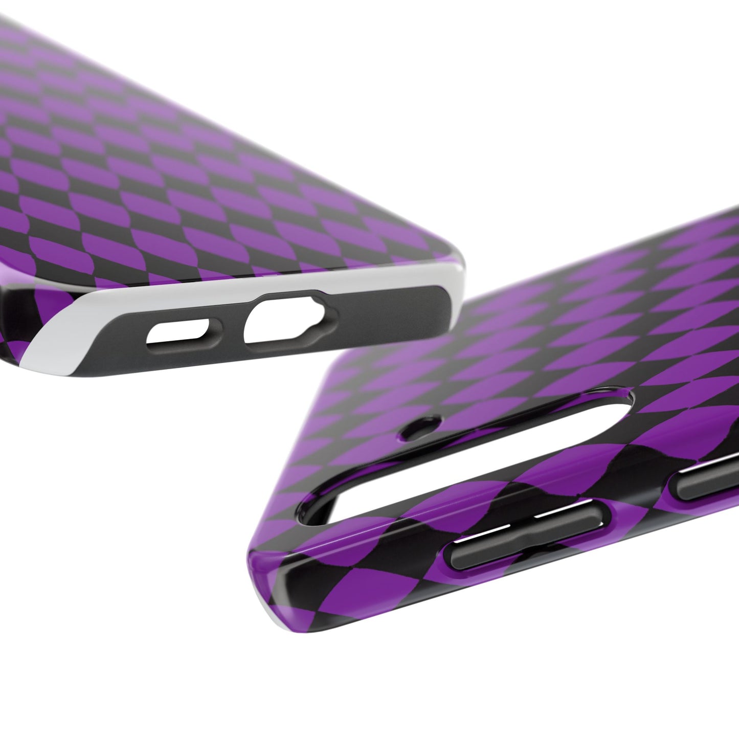 Diamond Purple / Black Phone Case