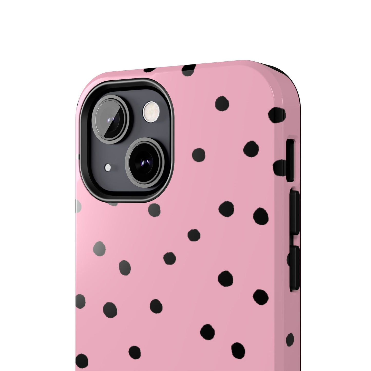 Dinky Dots Pink / Black Phone Case