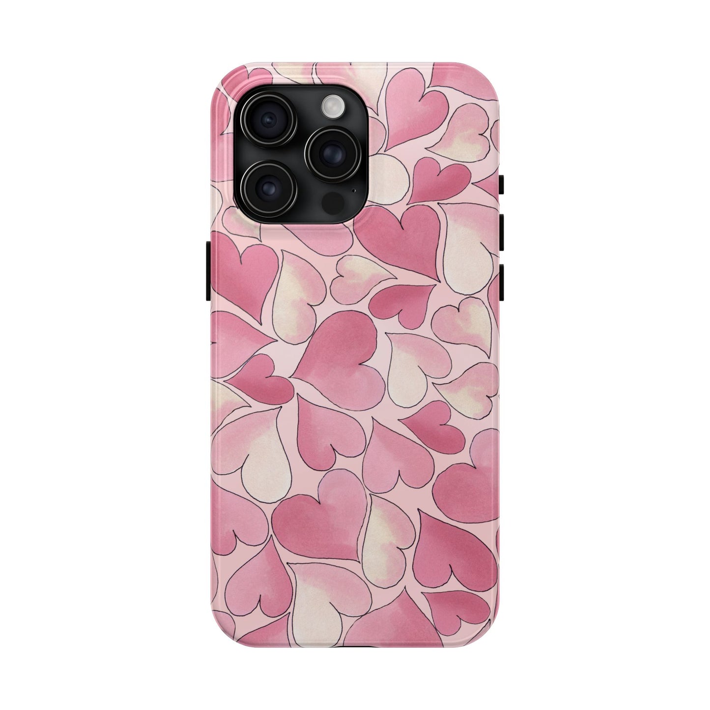 Hearts Pink Sky Phone Case