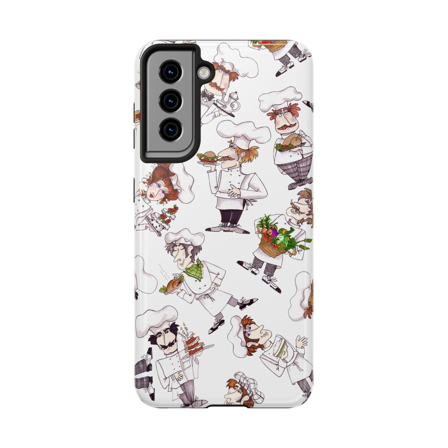 Tossed Chefs White Phone Case