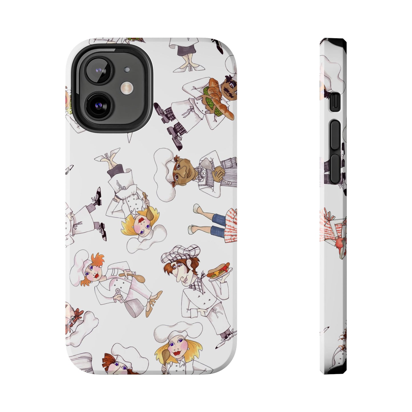 Tossed Chefs White Phone Case