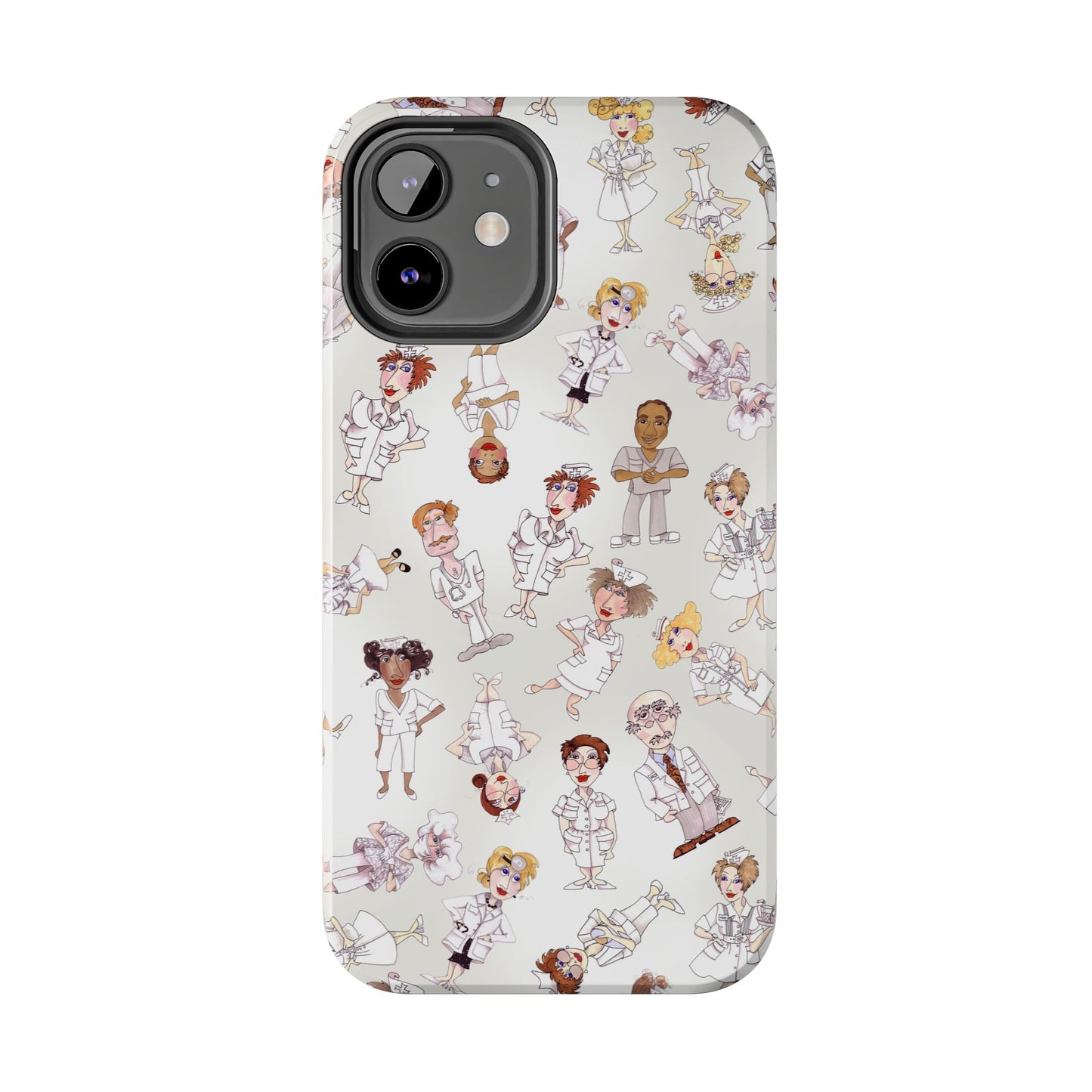 Tossed Nurses Gray Phone Case