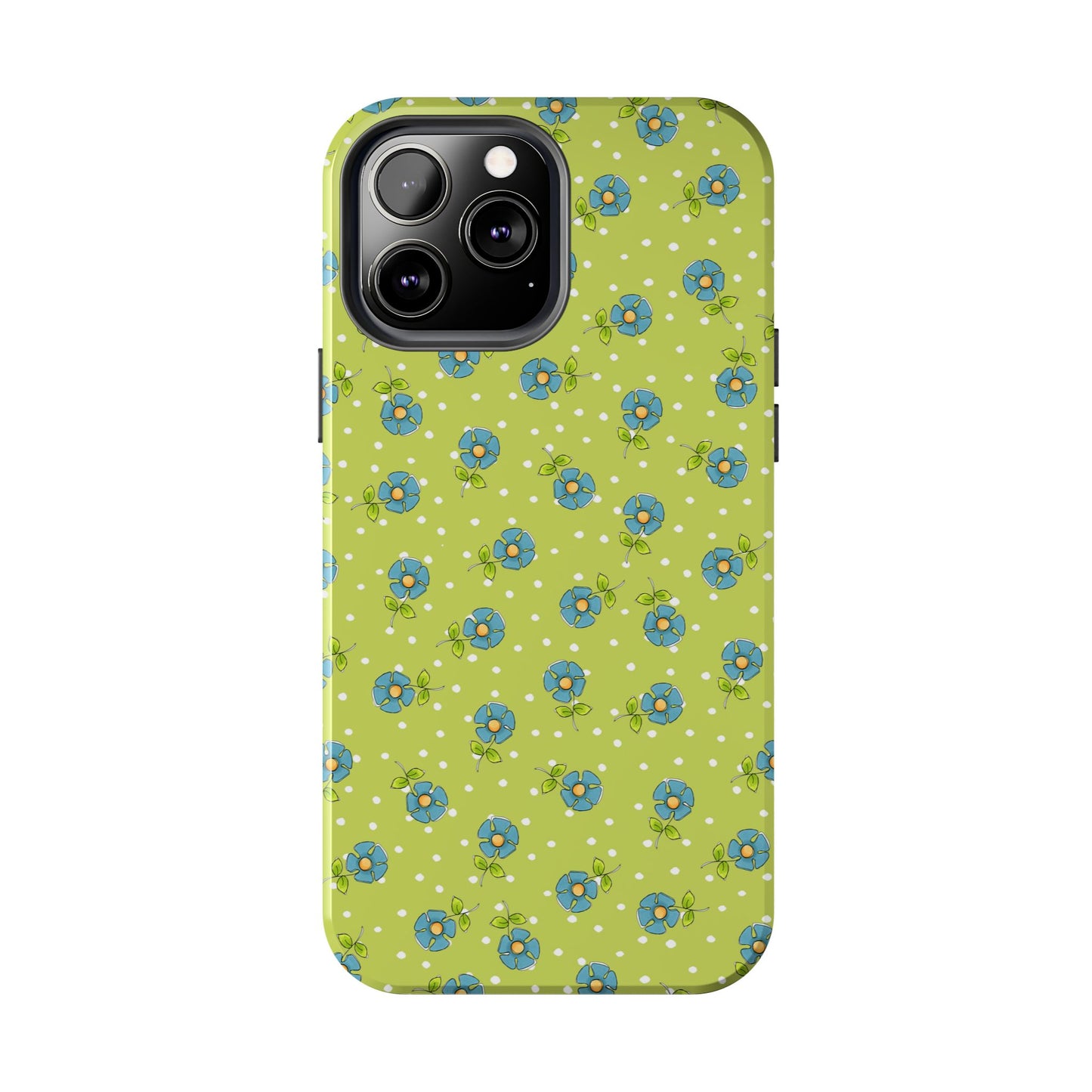 Daisy Dots Green Phone Case