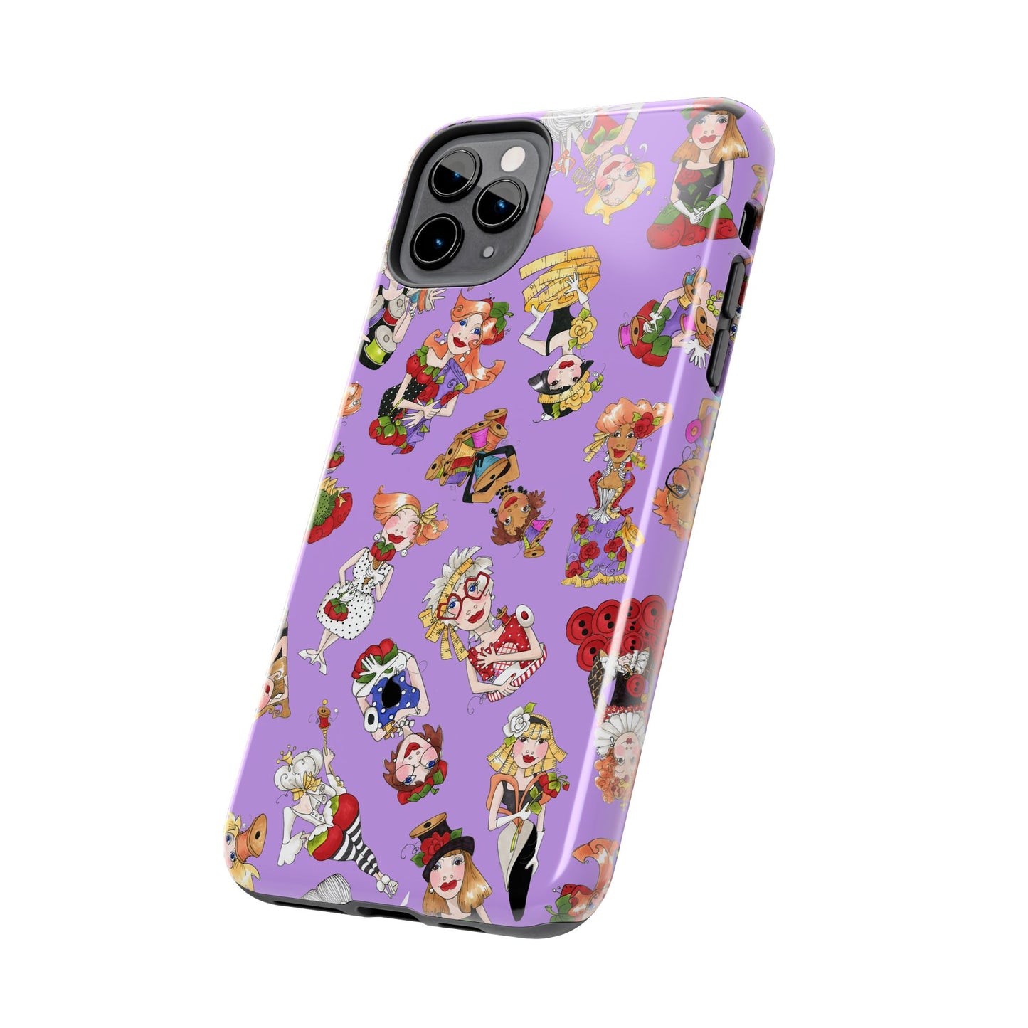 Curious Toss Purple Phone Case
