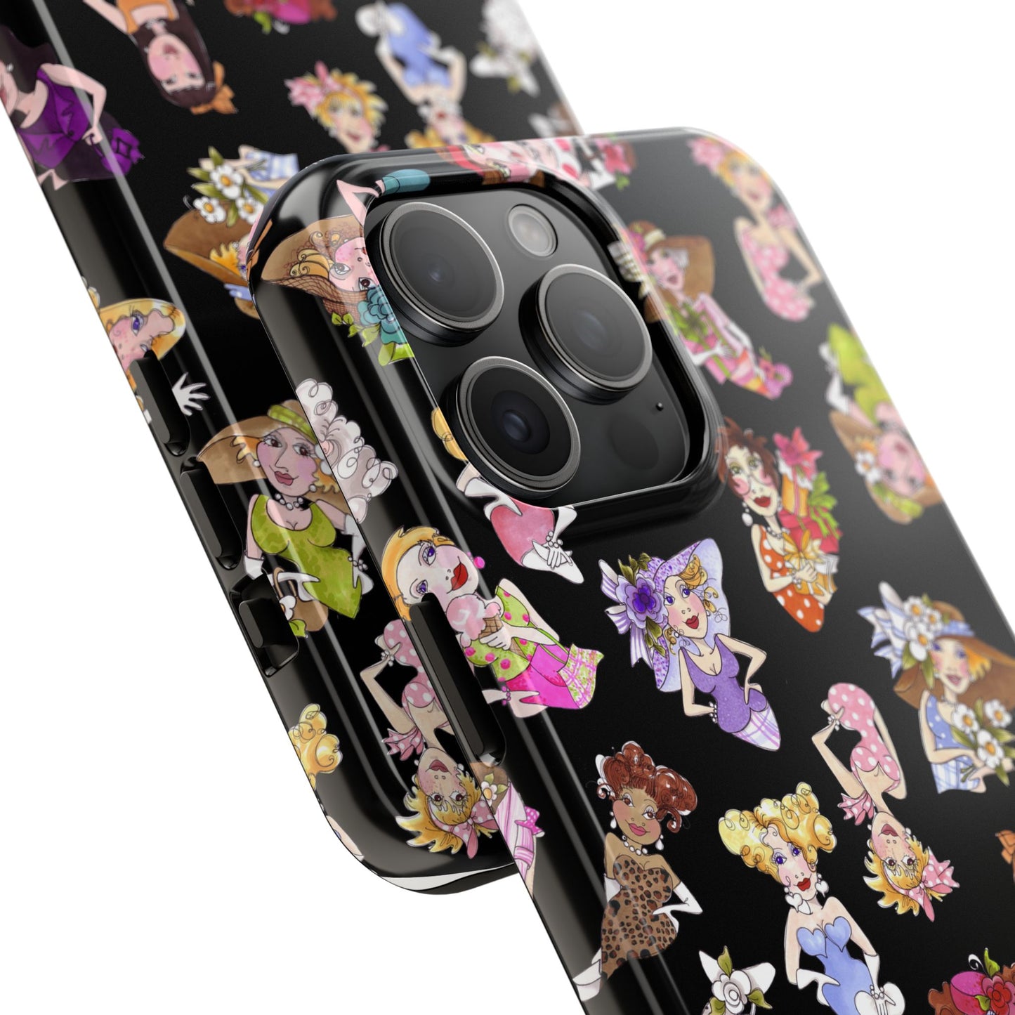 Fast Women Tossed Black Phone Case