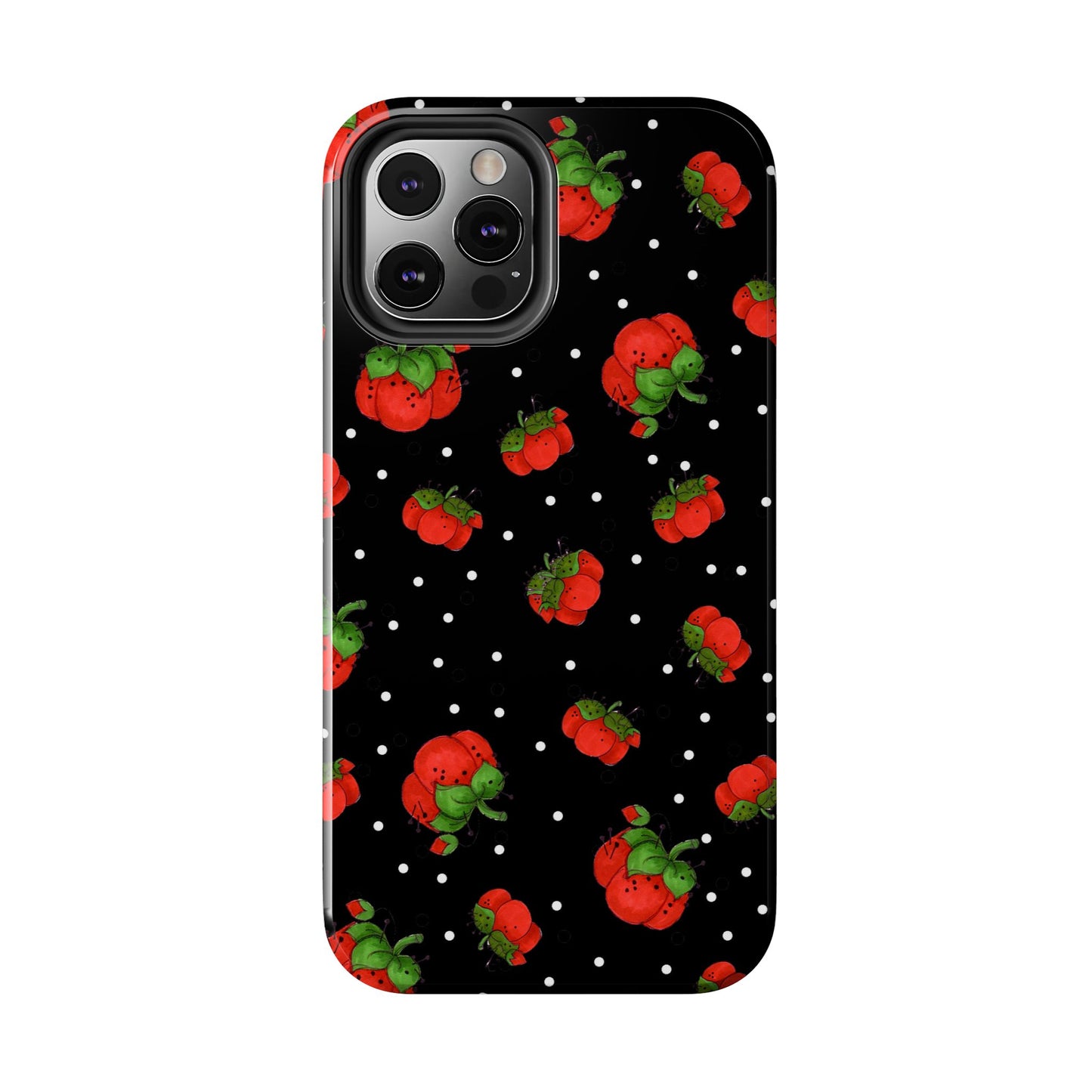 Pin Dots Black Phone Case