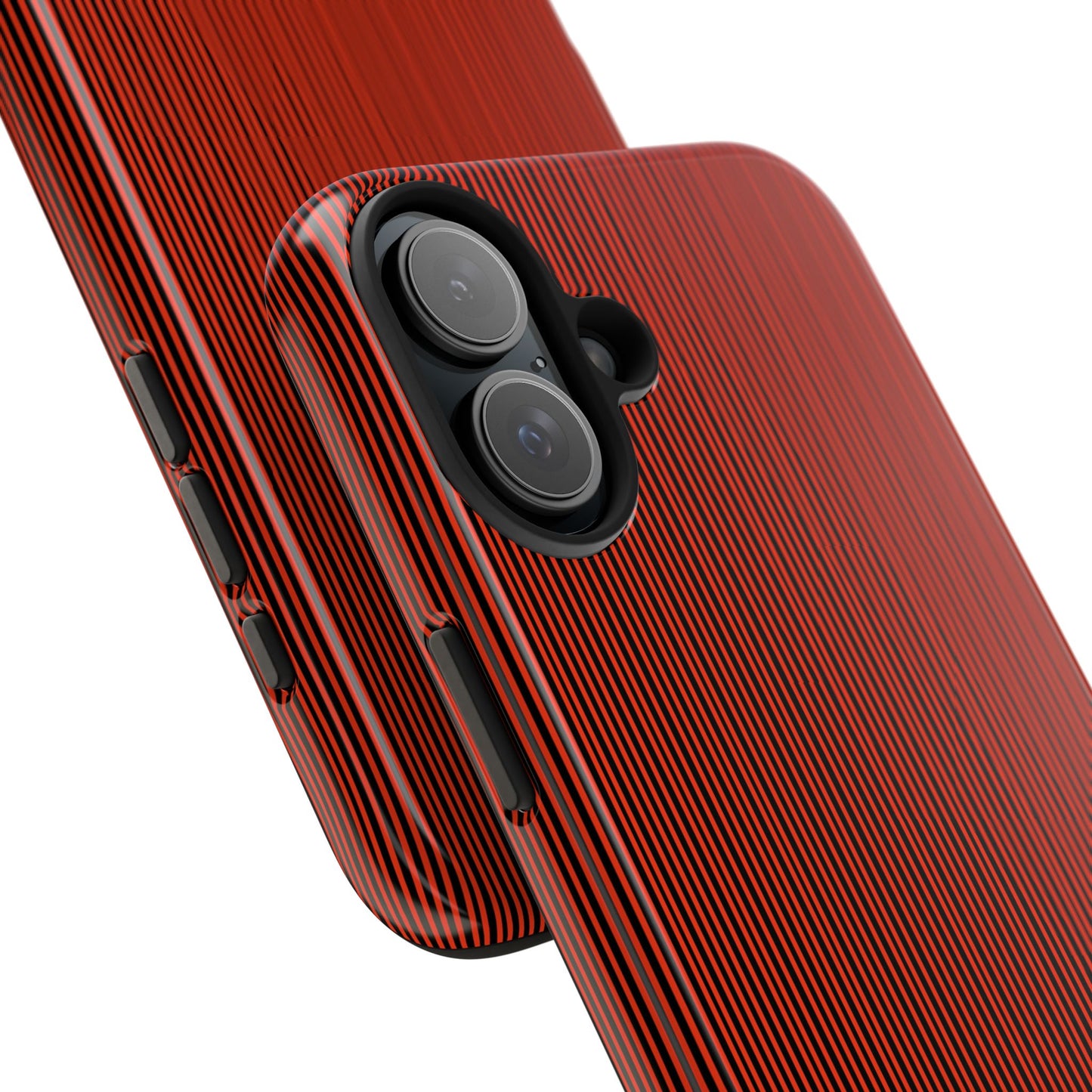Pin Stripe Red / Black Phone Case