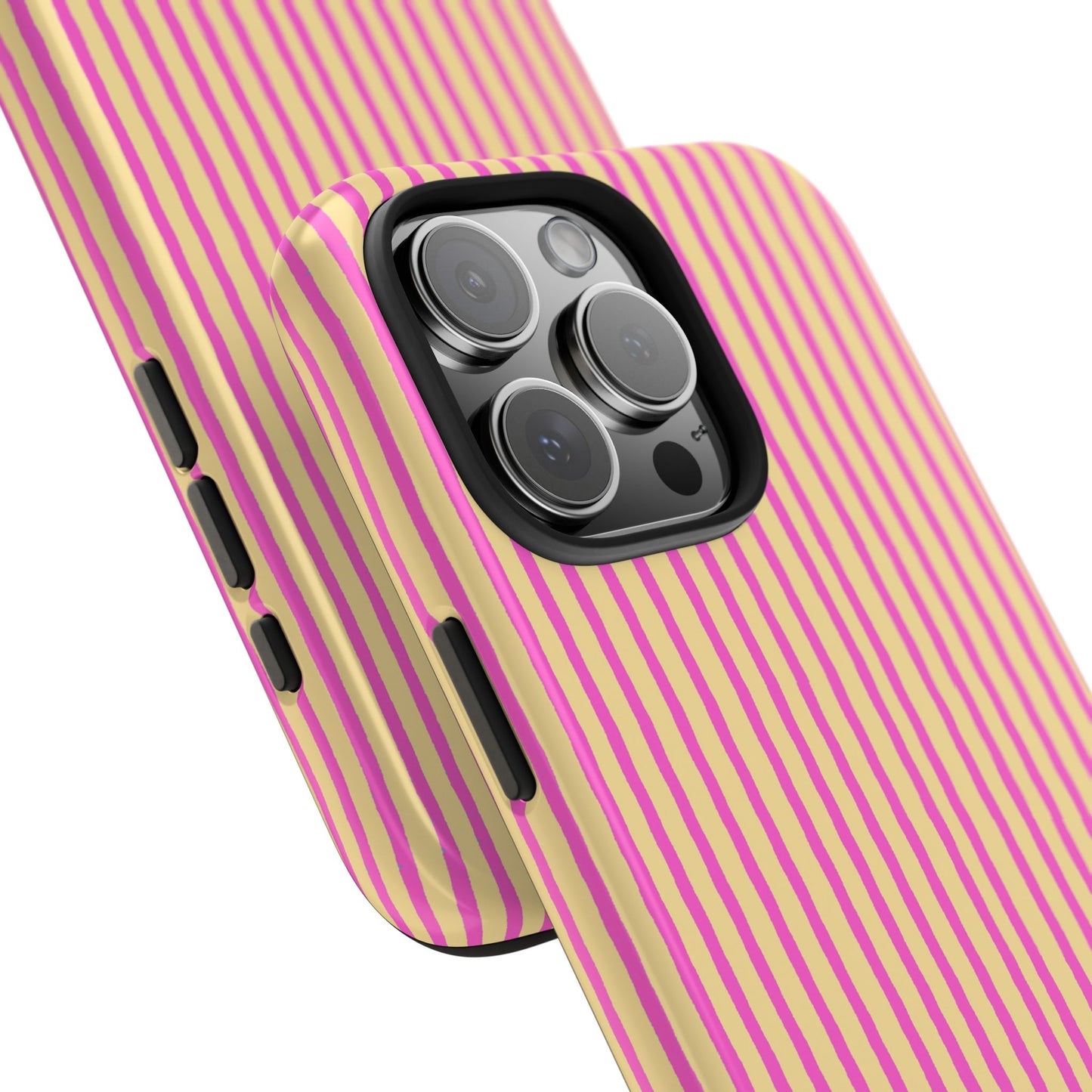 Stripe Yellow / Pink Phone Case