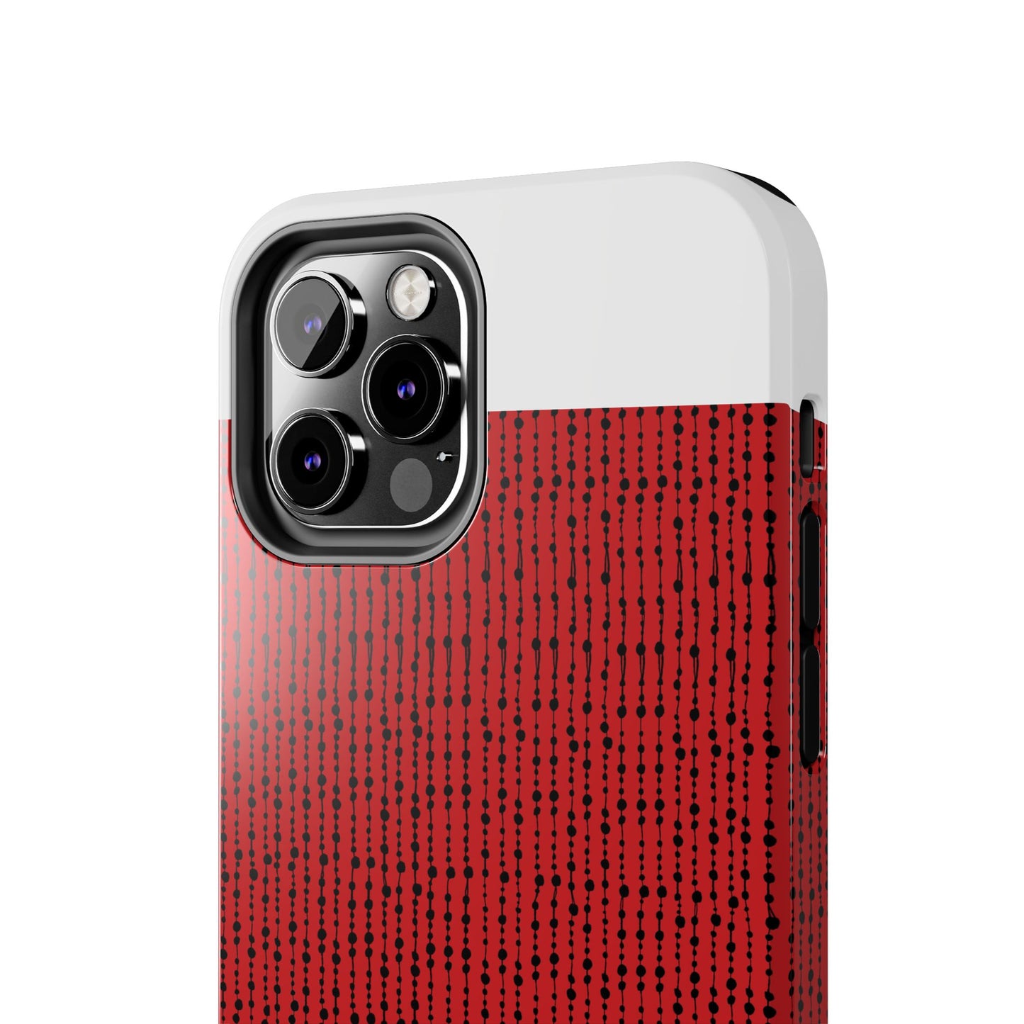 Beaded Curtain Red / Black Phone Case