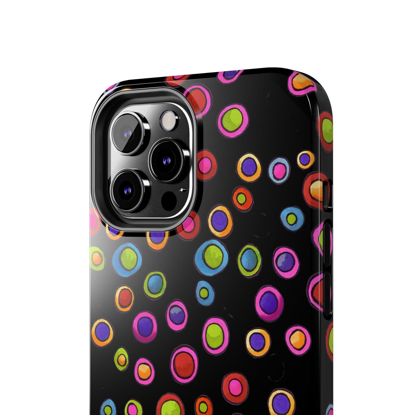 Dopey Dots Black Phone Case