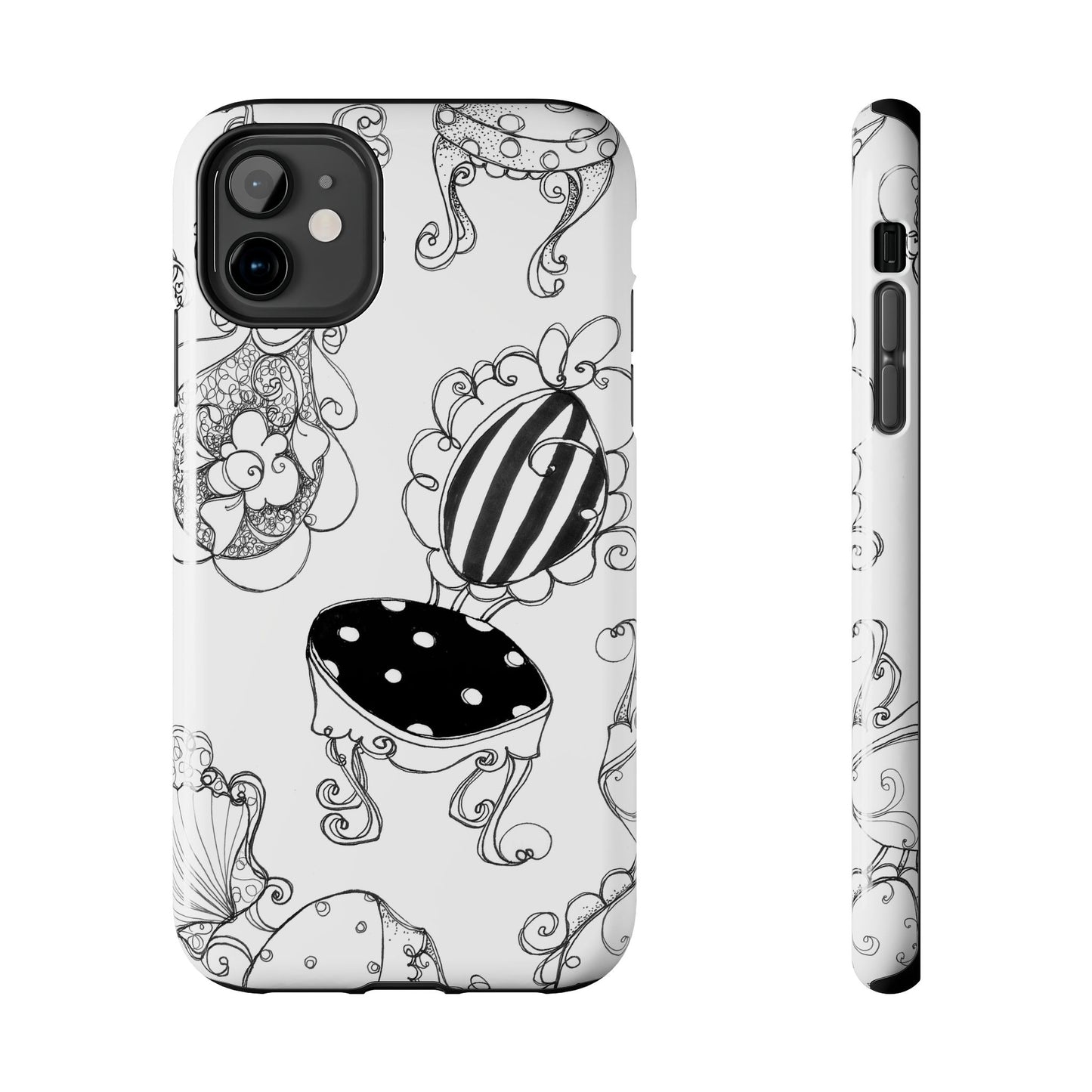 Bistro Chairs White Phone Case