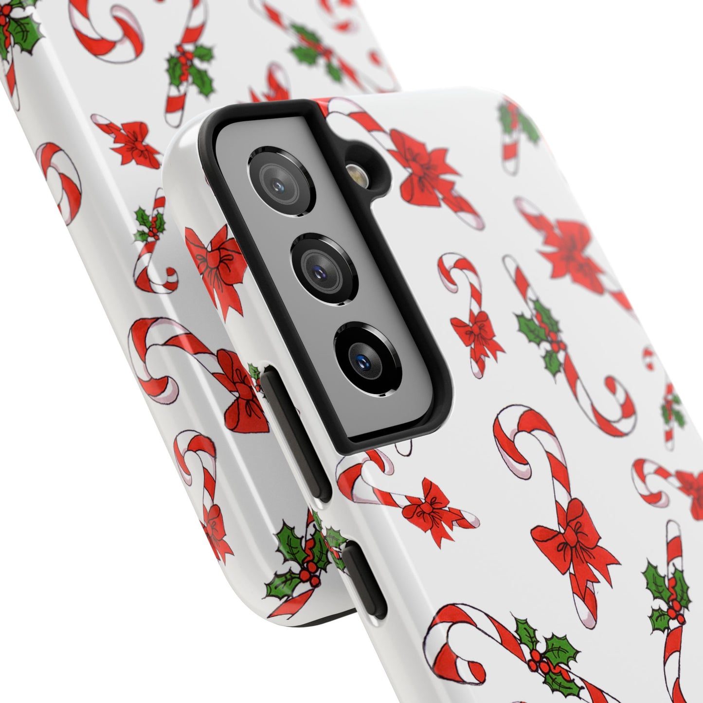 Candy Cane Crowd White Phone Case