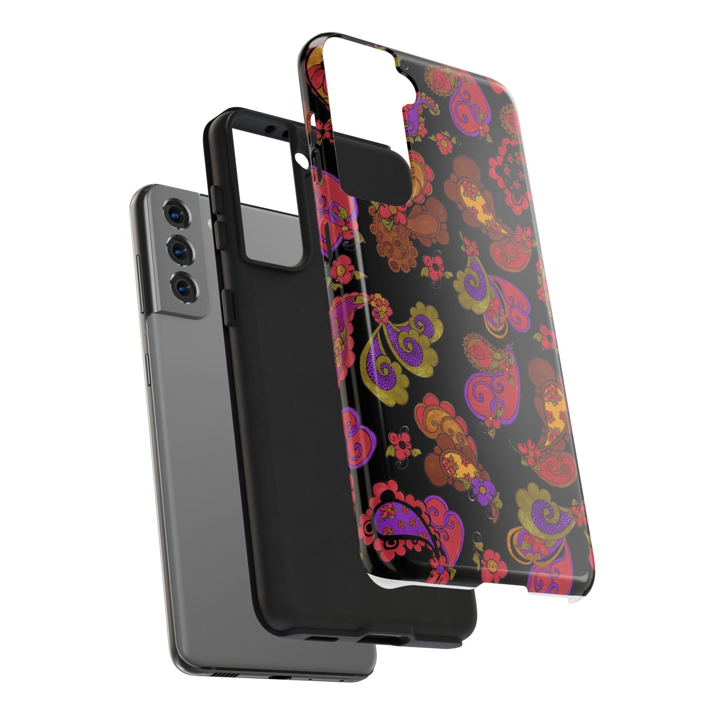 Posie Paisley Black Phone Case
