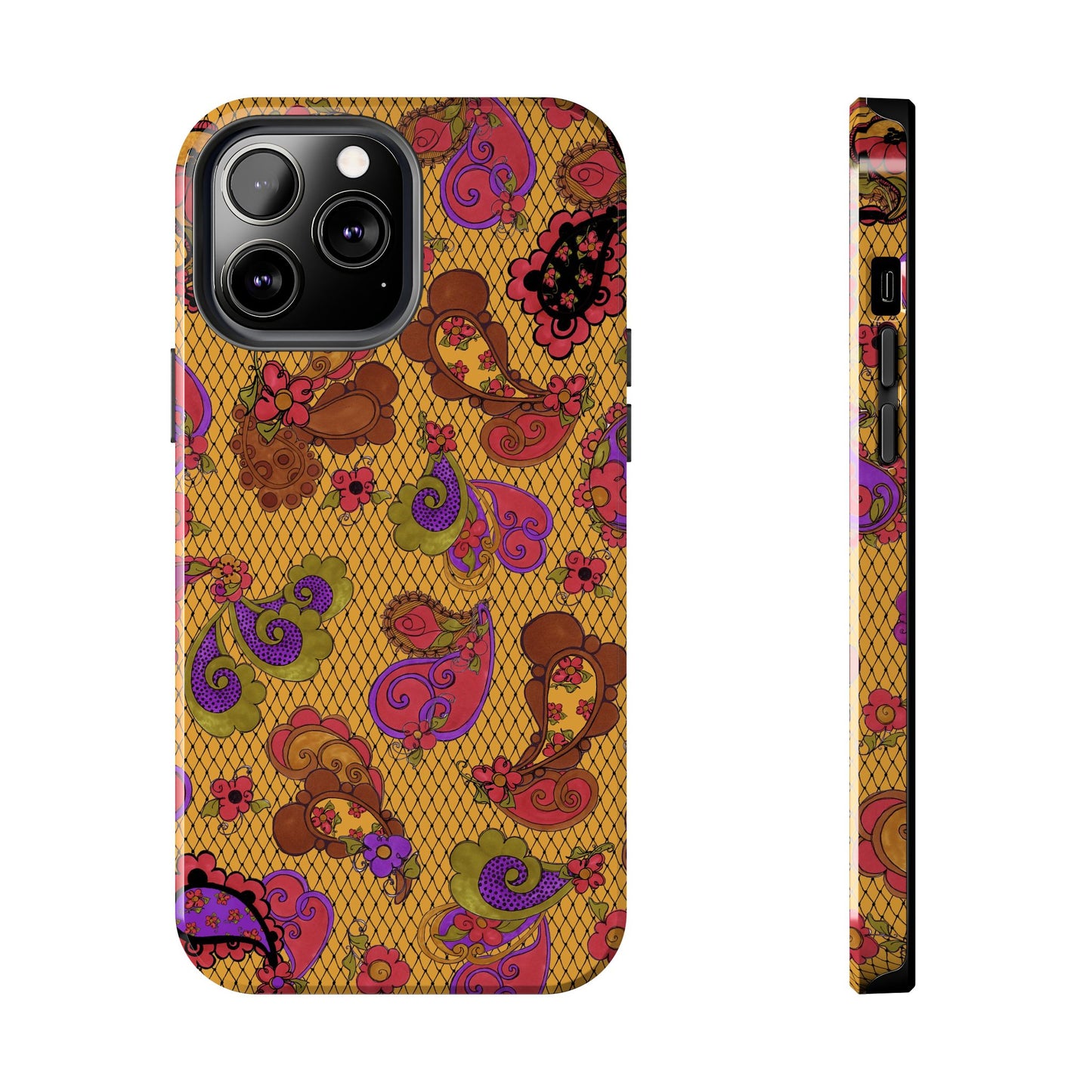 Posie Paisley Gold Phone Case