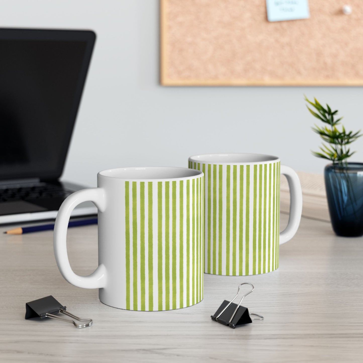 Lazy Stripe Green Cup