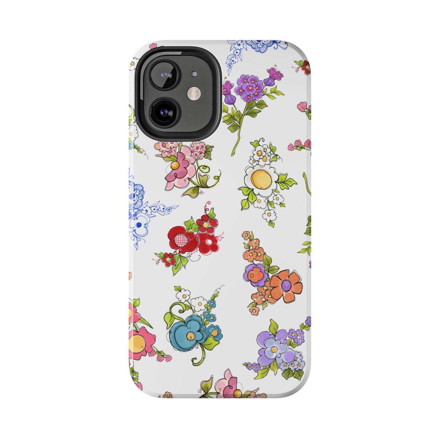 Mixed Bouquets White Phone Case