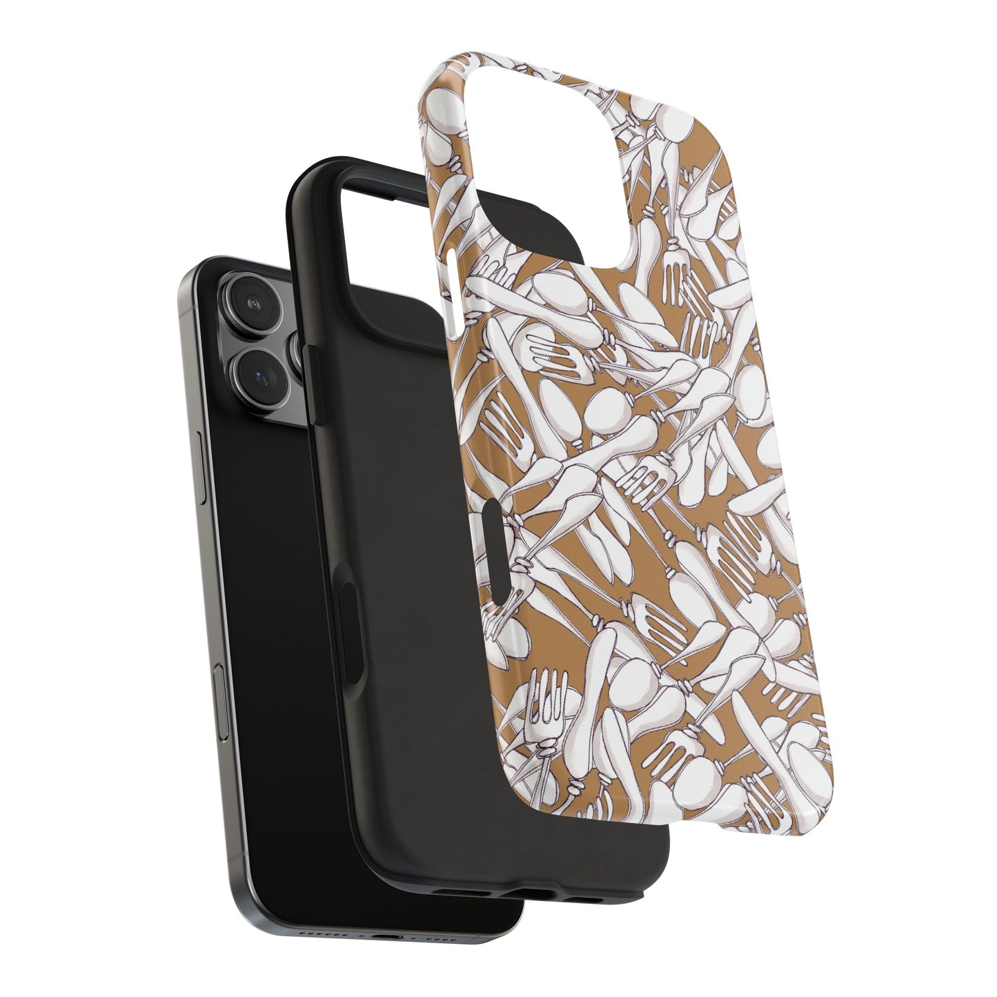 Silverware Wars Brown Phone Case