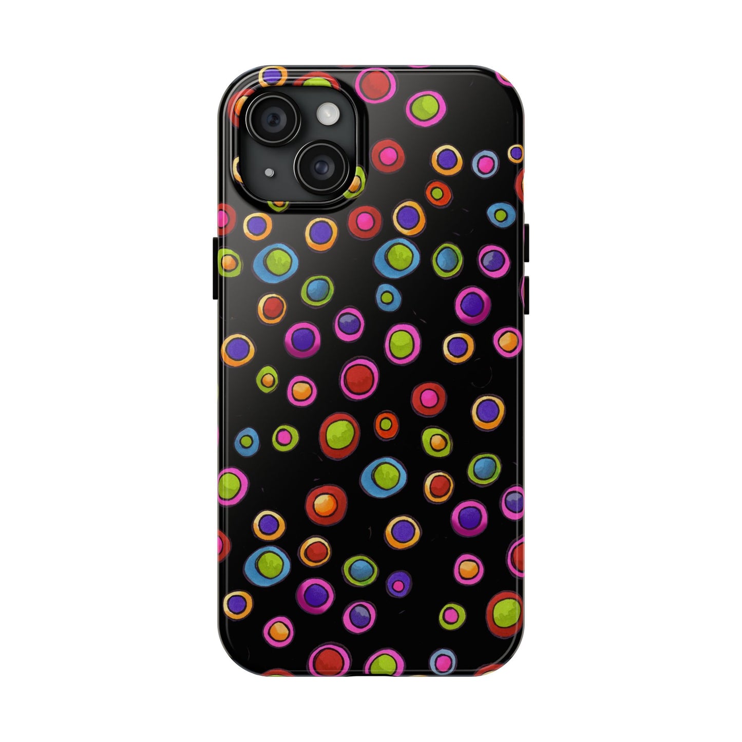 Dopey Dots Black Phone Case