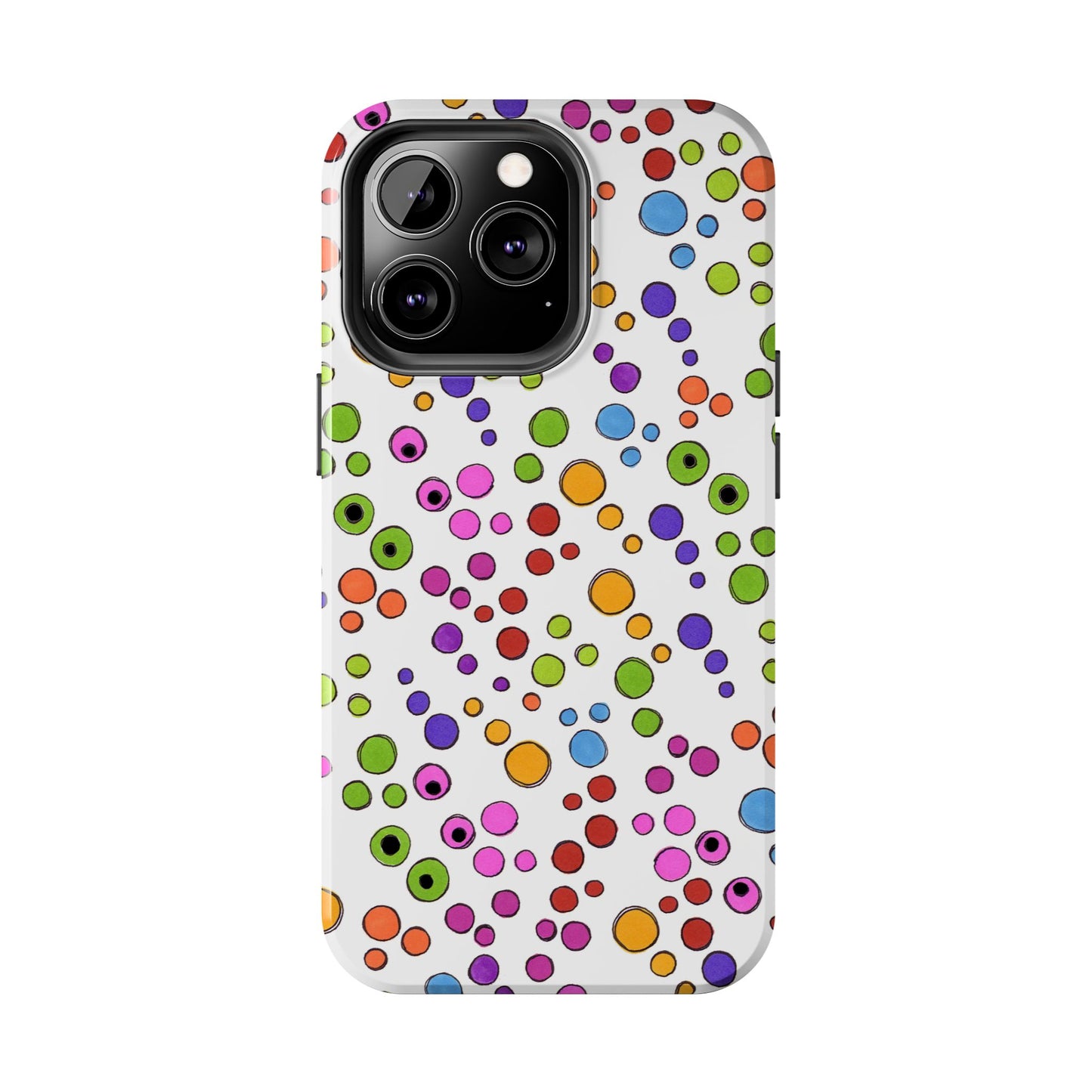 Dog Dots White / Multi Phone Case