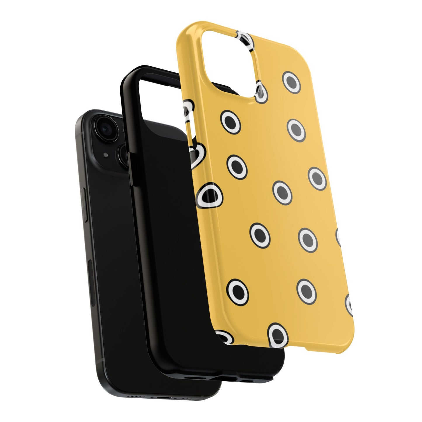 CD Dots Yellow / Black Phone Case
