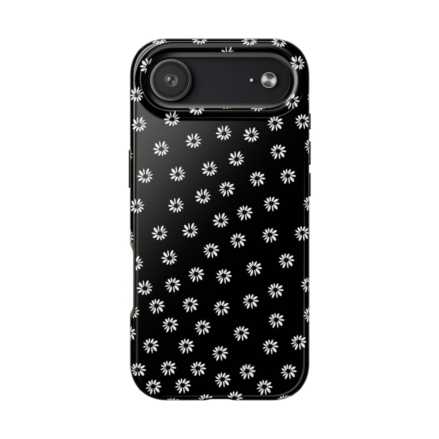 Daisy Dot Black / White Phone Case