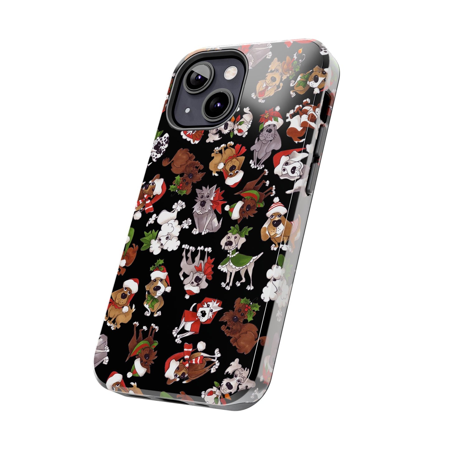 Doggie Toss Black Phone Case
