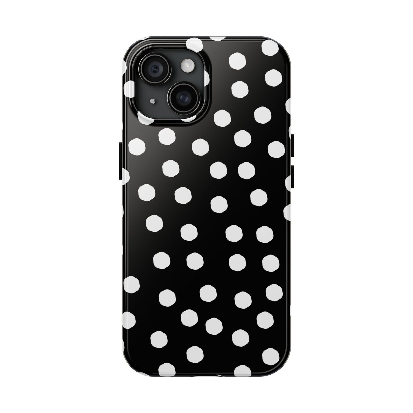 Jumbo Dots Black / White Phone Case