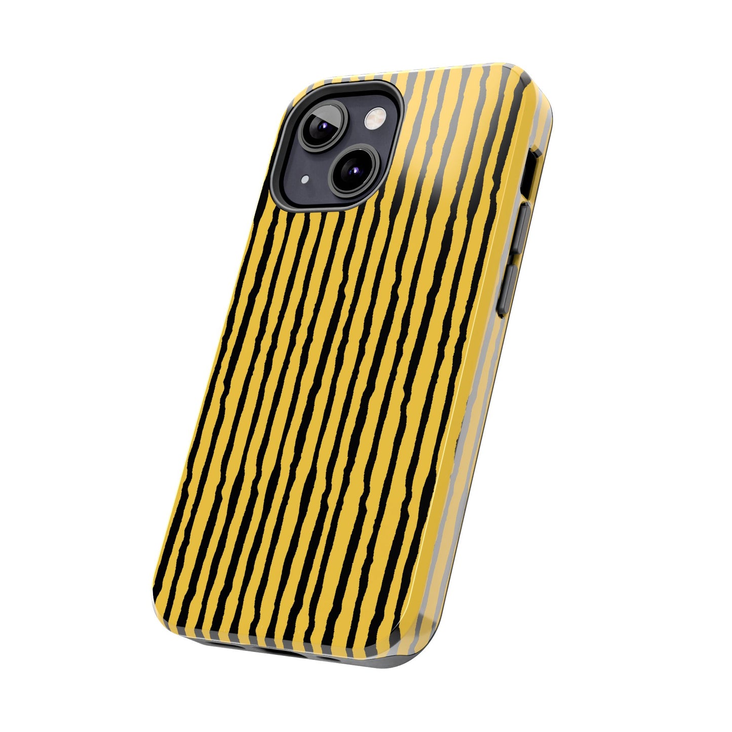 Sorta Stripe Yellow / Black Phone Case