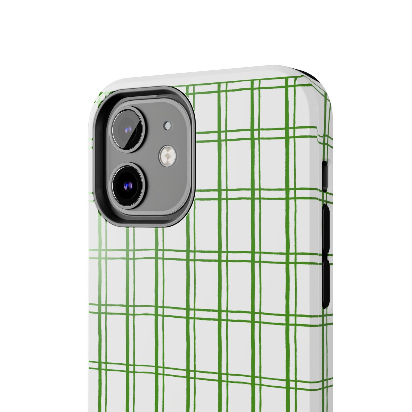 Little Plaid White / Green Phone Case