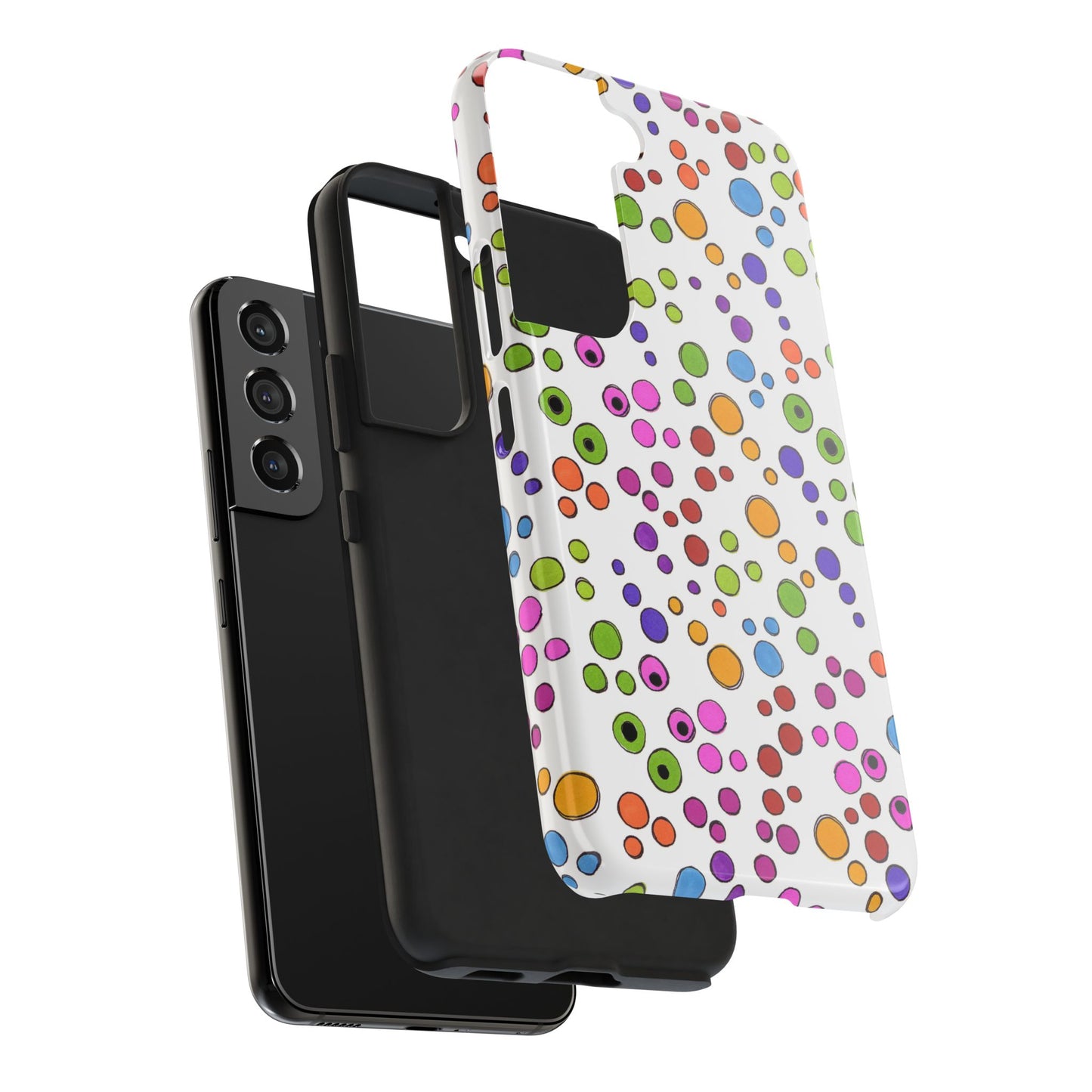 Dog Dots White / Multi Phone Case