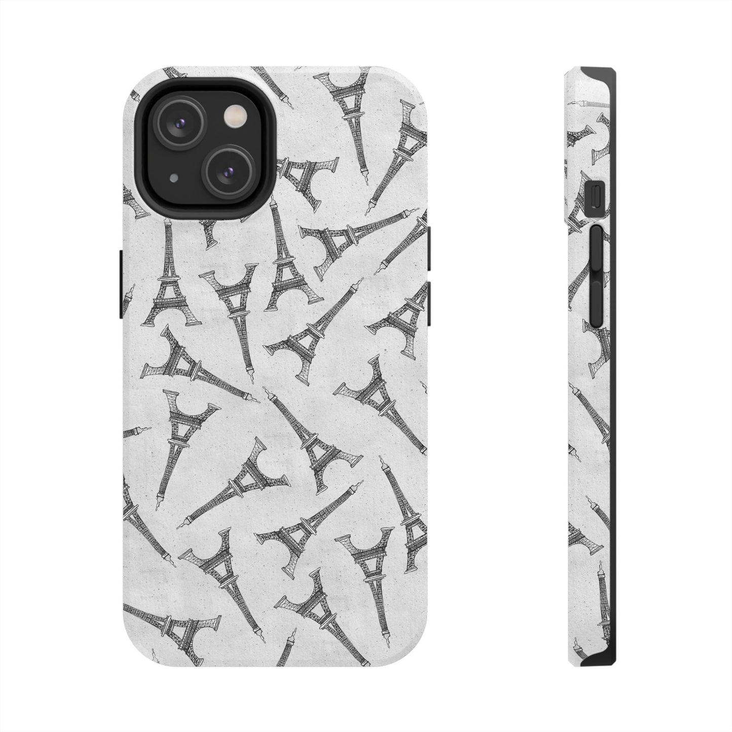 Eifelesque Silver Phone Case