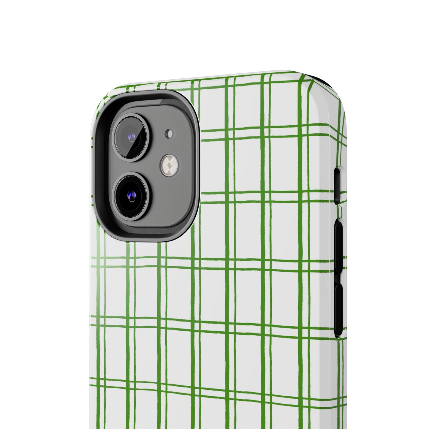Little Plaid White / Green Phone Case