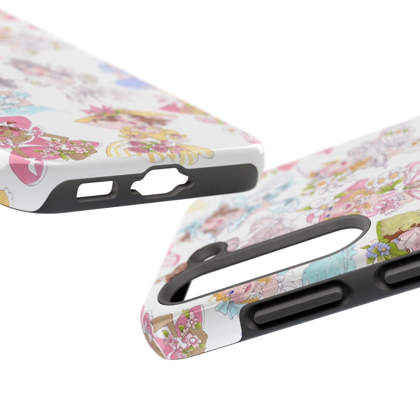 Tossed Belles White Phone Case