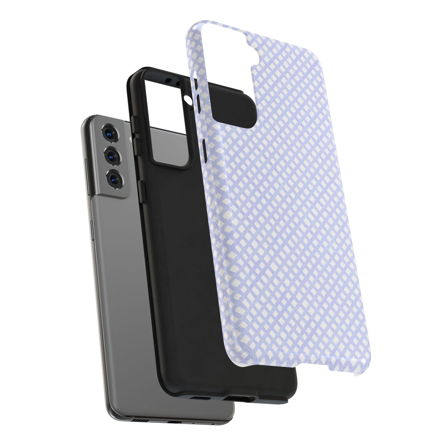 Bias Check Light Blue Phone Case