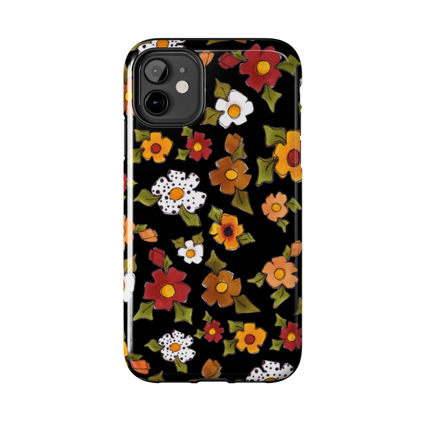 Spice Posie Black Phone Case