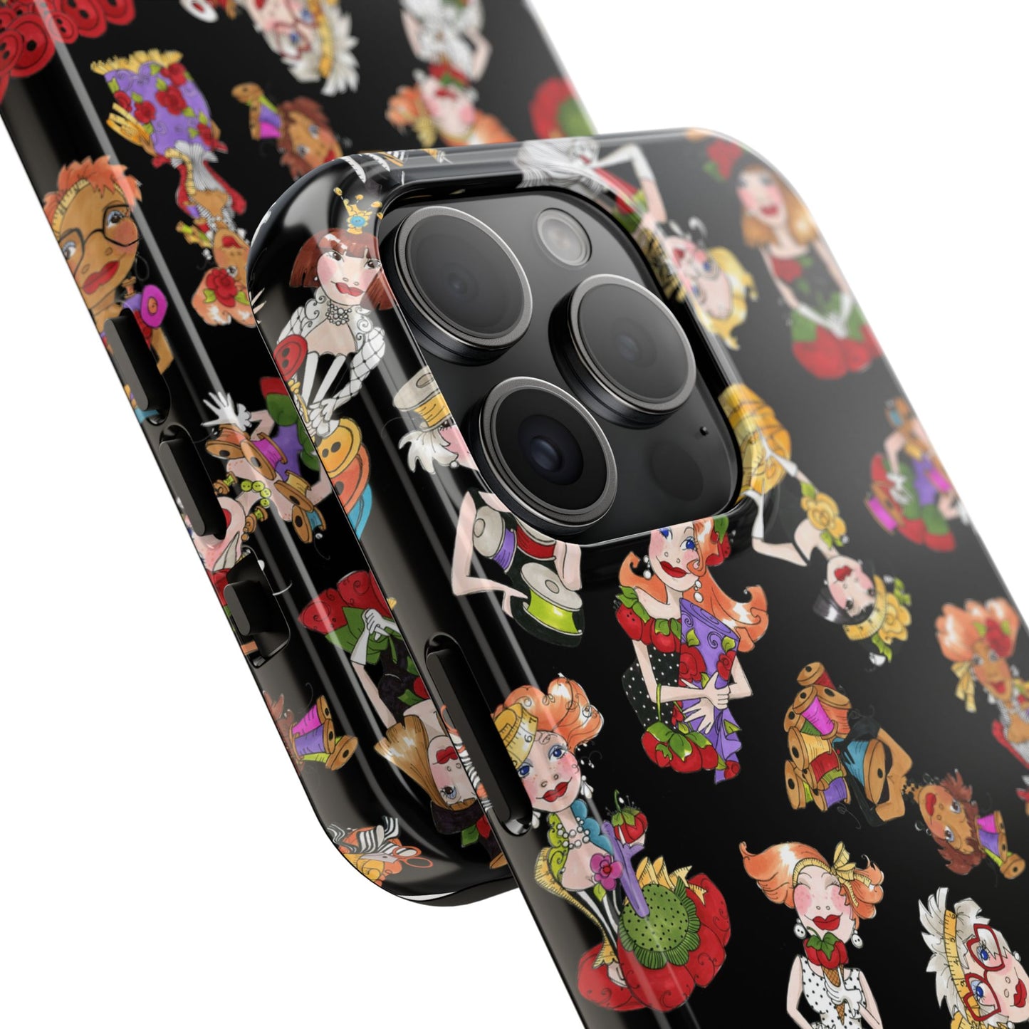 Curious Toss Black Phone Case