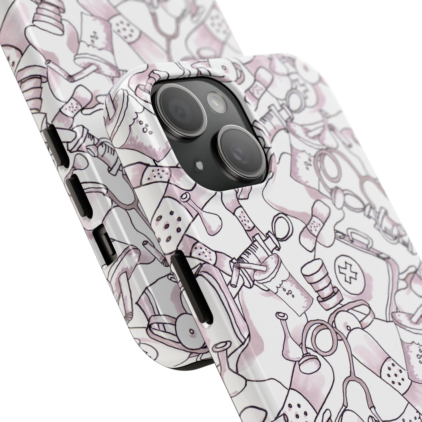 Med Stuff White Phone Case