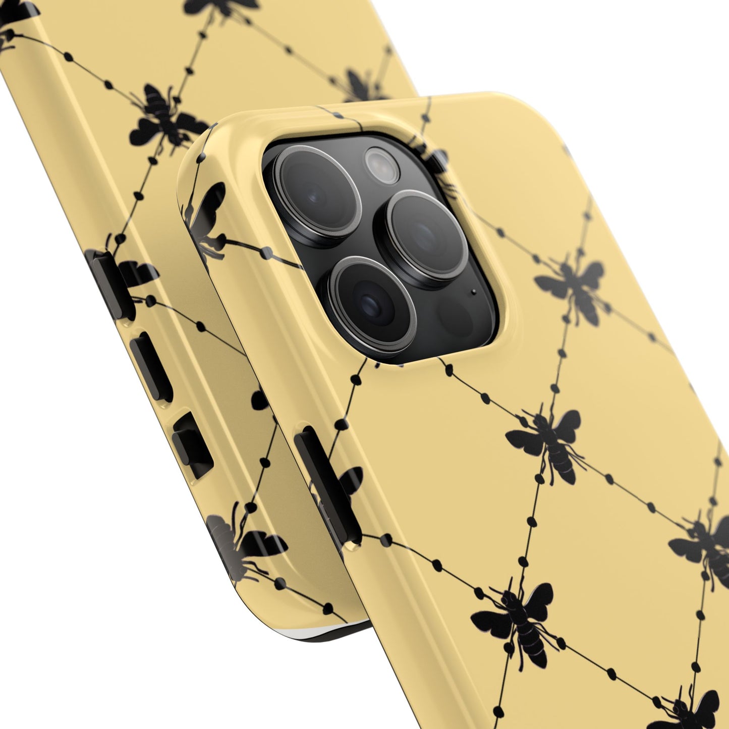 Beaded Bees Yellow Phone Case