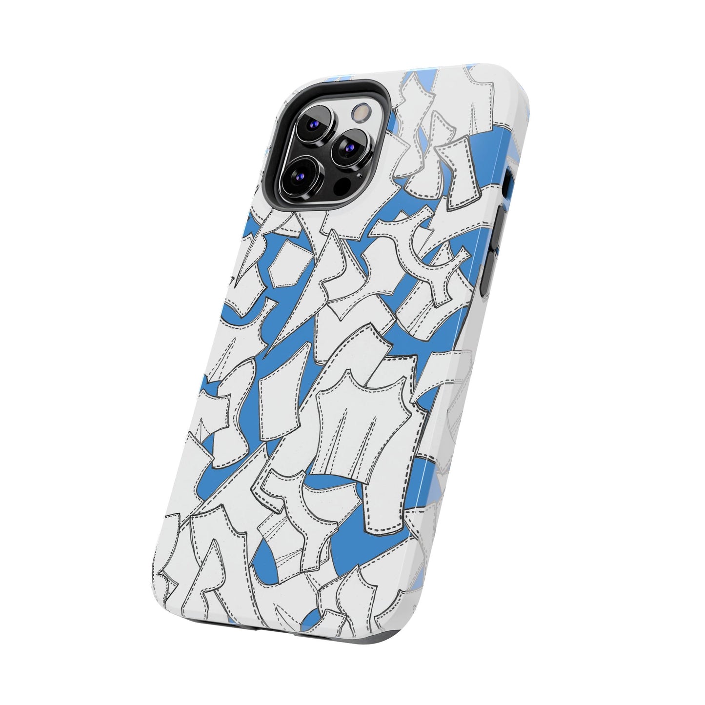 Pattern Pieces Turquoise Phone Case