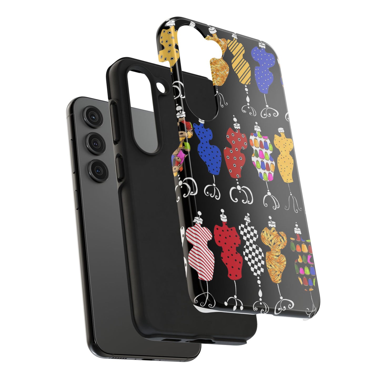 Go Figure Black / Multi Phone Case
