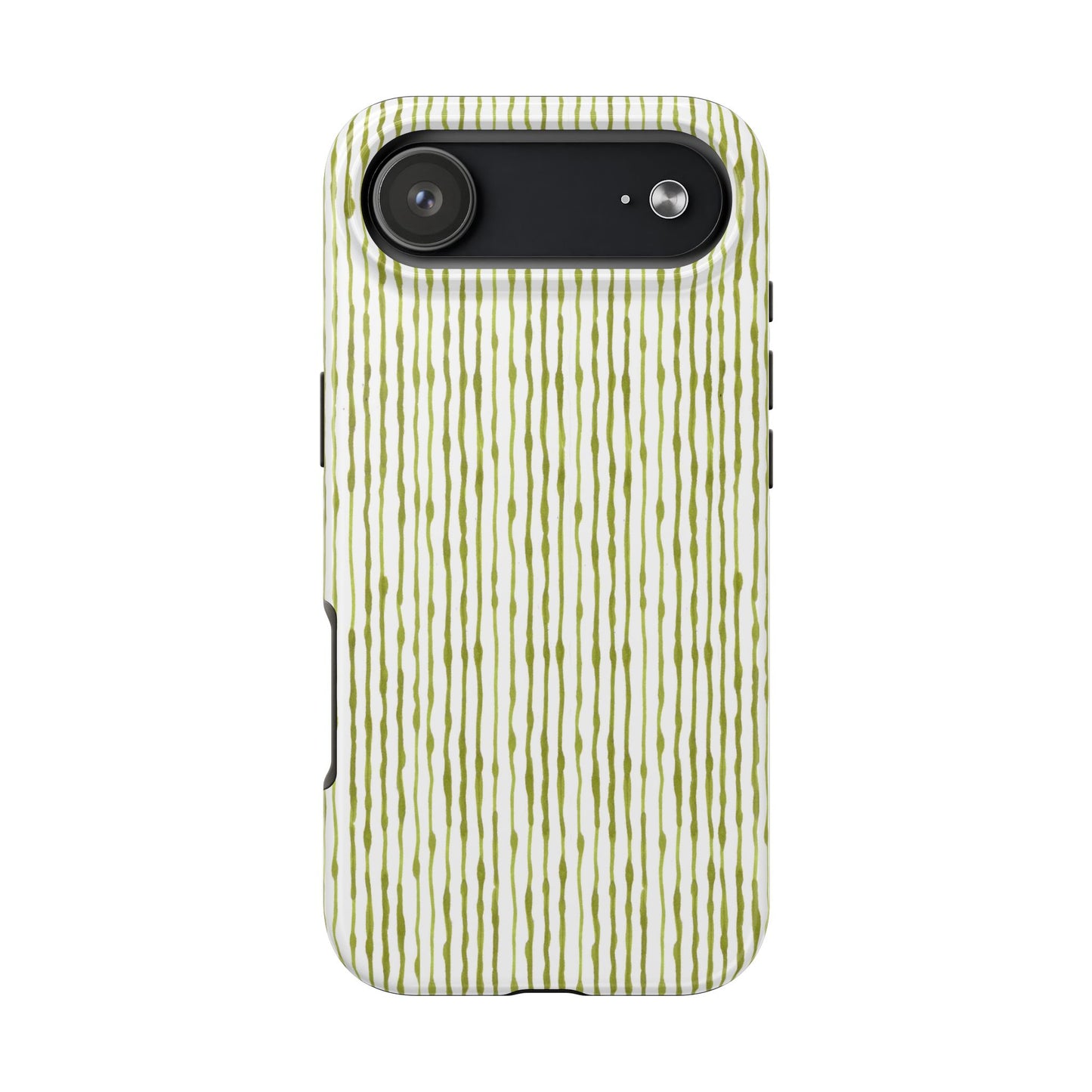 Faux Seersucker White / Green Phone Case