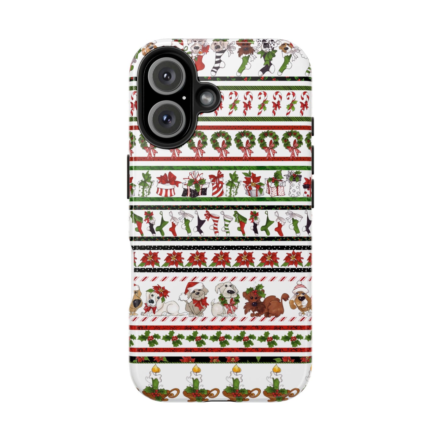Holiday Borders White Phone Case