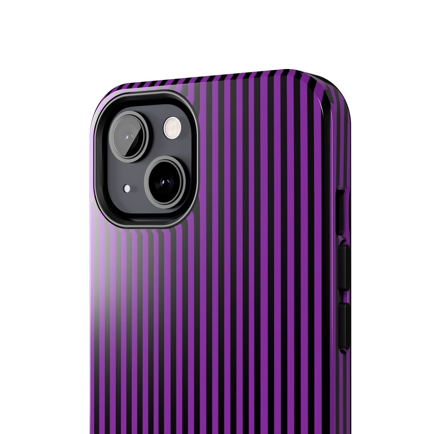Stripe Purple / Black Phone Case