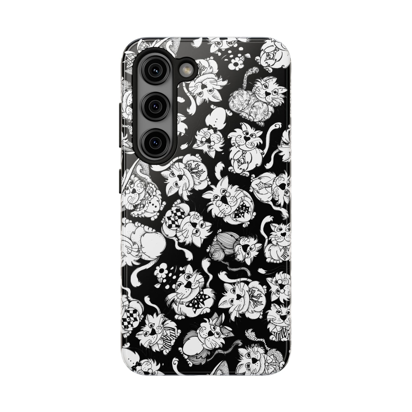 So Kitties Tossed Black Phone Case