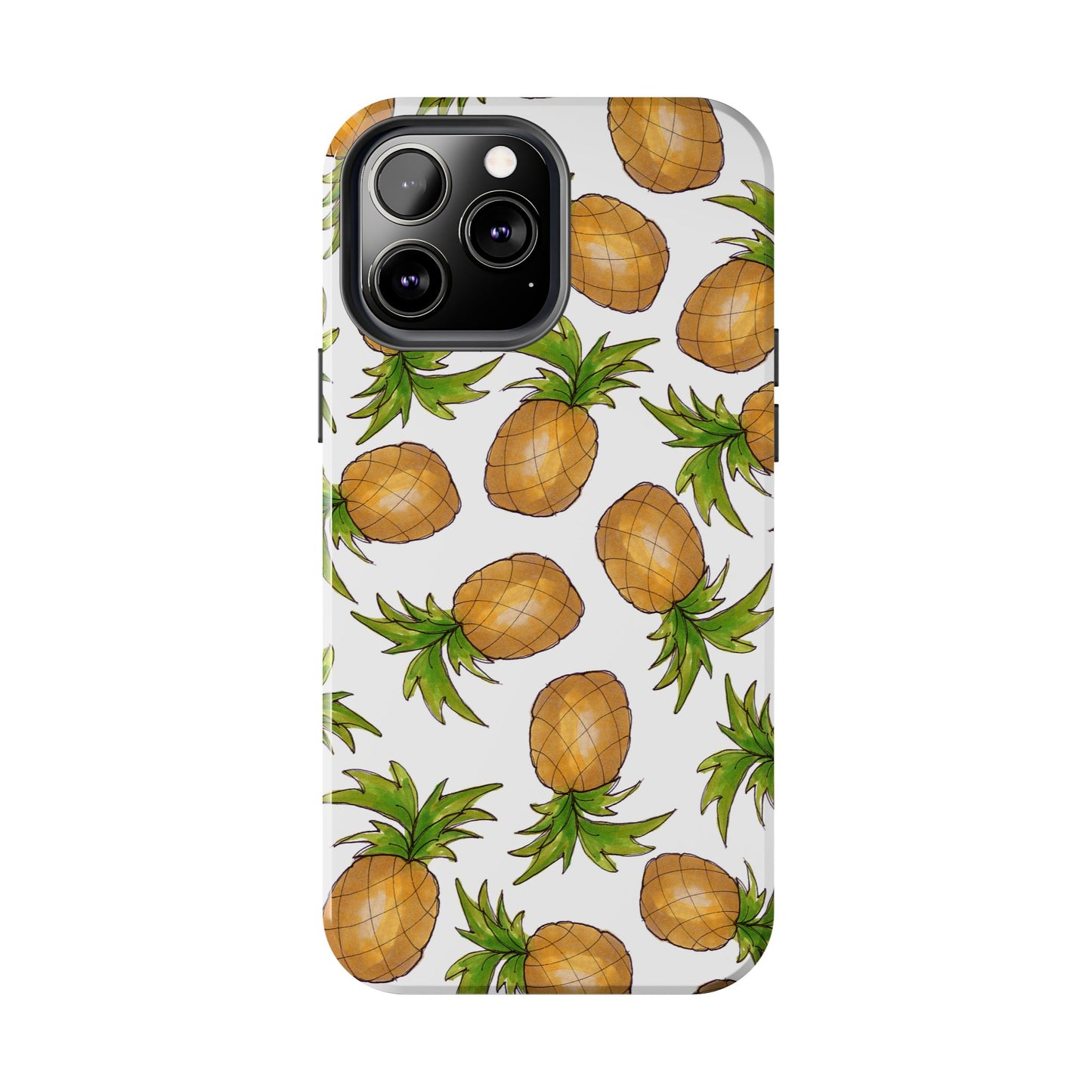 Pineapple Toss White Phone Case