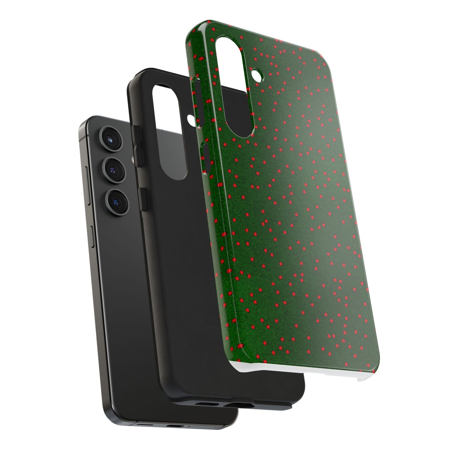 Happy Dots Green / Red Phone Case