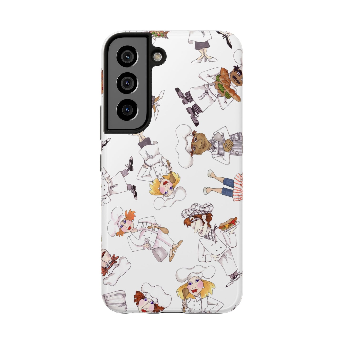 Tossed Chefs White Phone Case